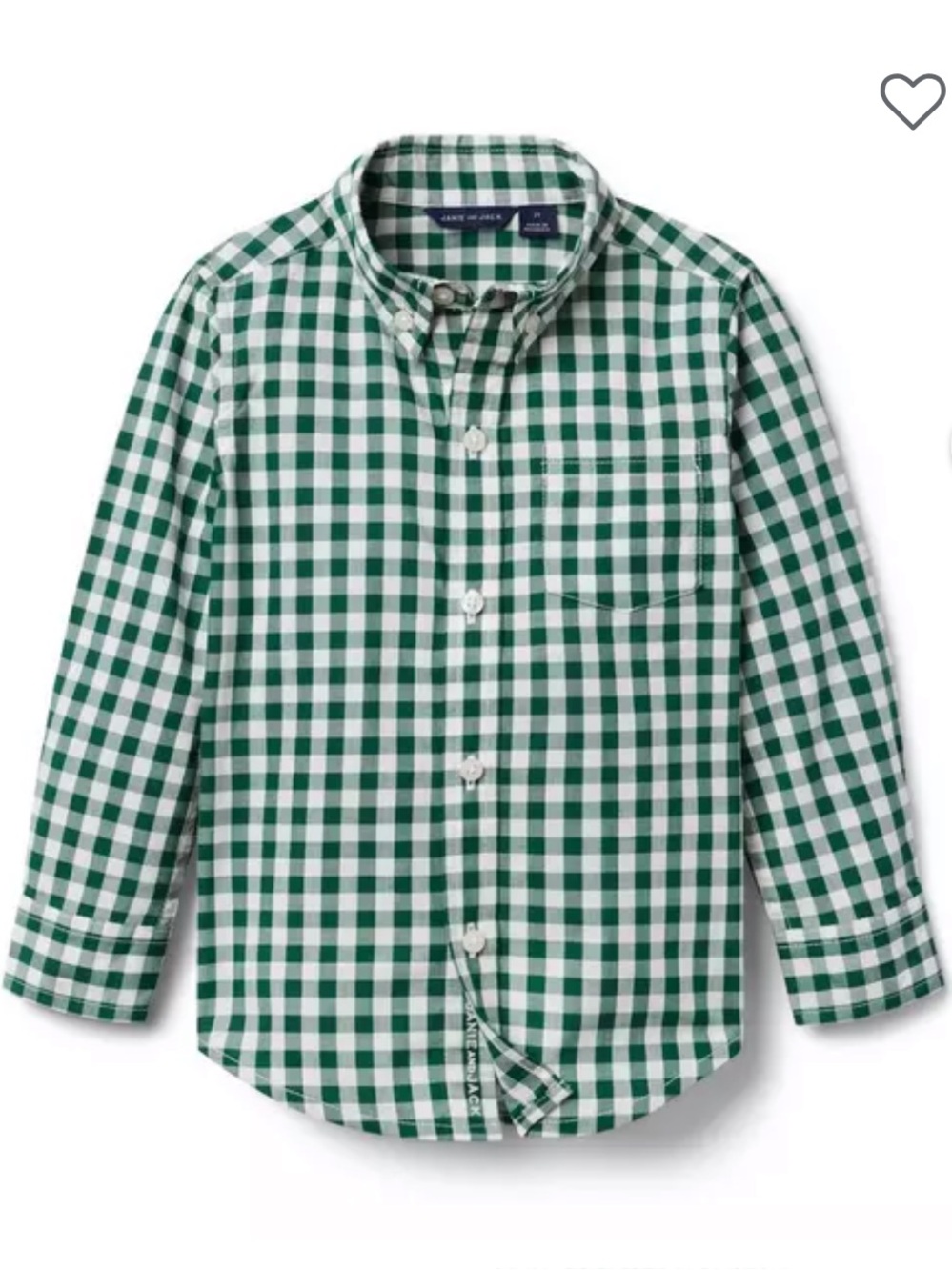 Gingham Poplin Shirt